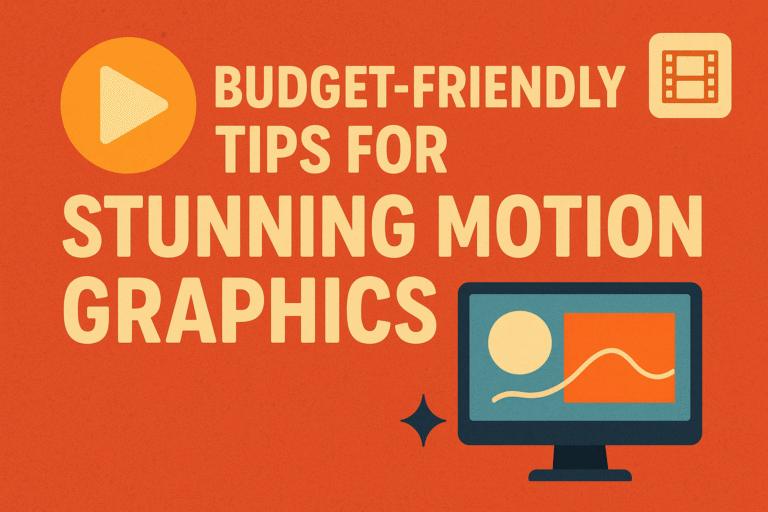 Cheap motion graphics tips
